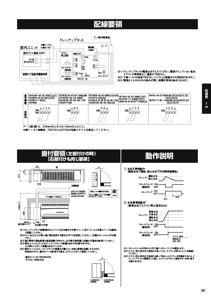 オーケー器材 K-KDU574NV ドレンアップキット ダイキン工業製
