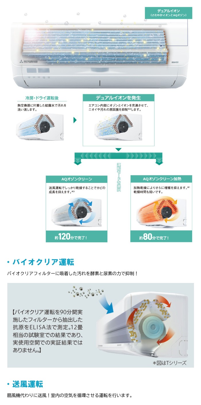 三菱重工 SRK2226S-W ビーバーエアコン Sシリーズ 6畳用 2026年モデル