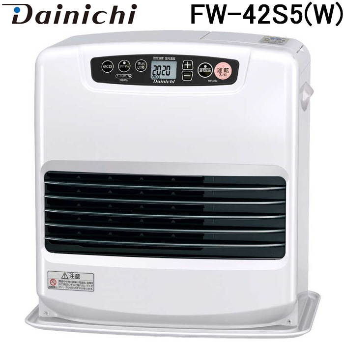 ダイニチ工業 FW-42S5(W) 家庭用石油ファンヒーター Sタイプ 5Lタンク