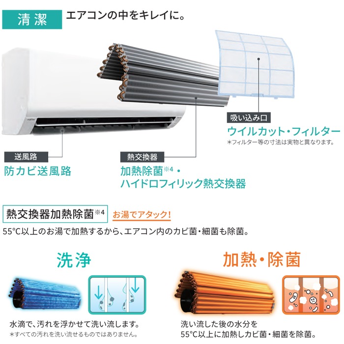 ★富士通ゼネラル/FUJITSU★インバーター冷暖房エアコン ノクリアVシリーズ 6畳用  AS-VY224R-W nocria 富士通ゼネラル AS-AH224R-W インバーター冷暖房エアコン