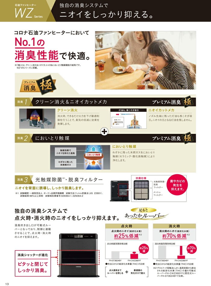 コロナ FH-CWZ36BYF(KG) 石油ファンヒーター 暖房器具 (木造10畳 