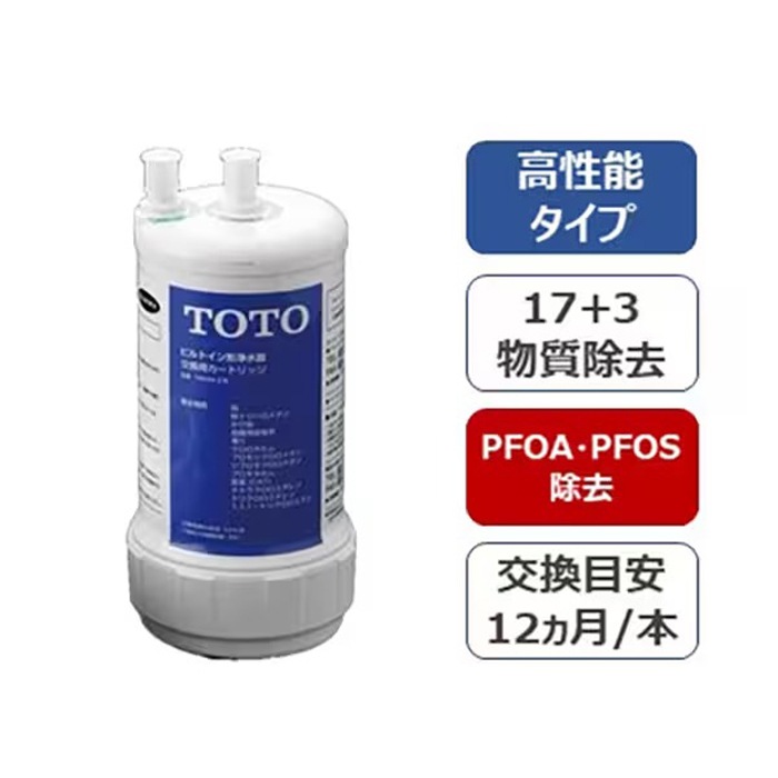 TOTO TH634-2 浄水カートリッジ 1本 ビルトイン形用 20物質除去 高性能