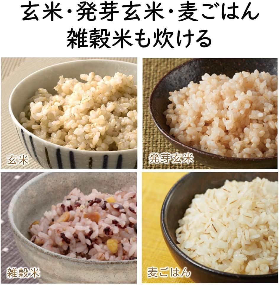 日立 RZ-AX10M-R 圧力スチームIH炊飯器 5.5合炊き メタリックレッド 黒 