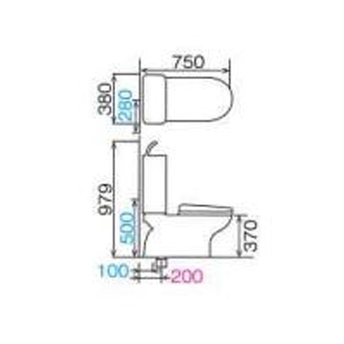 LIXIL C-180S+DT-4840/BN8 トイレ洋風便器 LN便器 ネオボルテックス式