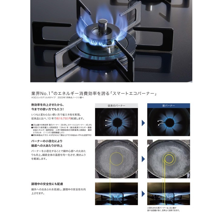 ガスコンロ enocky様限定 ノーリツ N3GV2RVQ1-13A-KJ | ビルトインガスコンロ | 住の森