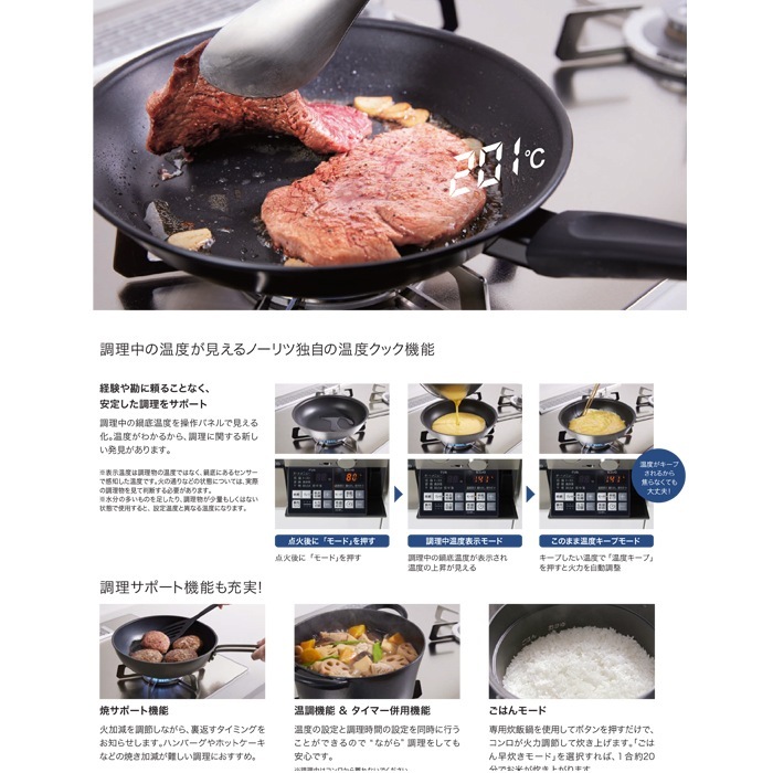 ノーリツ N3WU2PWASKSTESC-13A ビルトインガスコンロ オルシェ Orche S