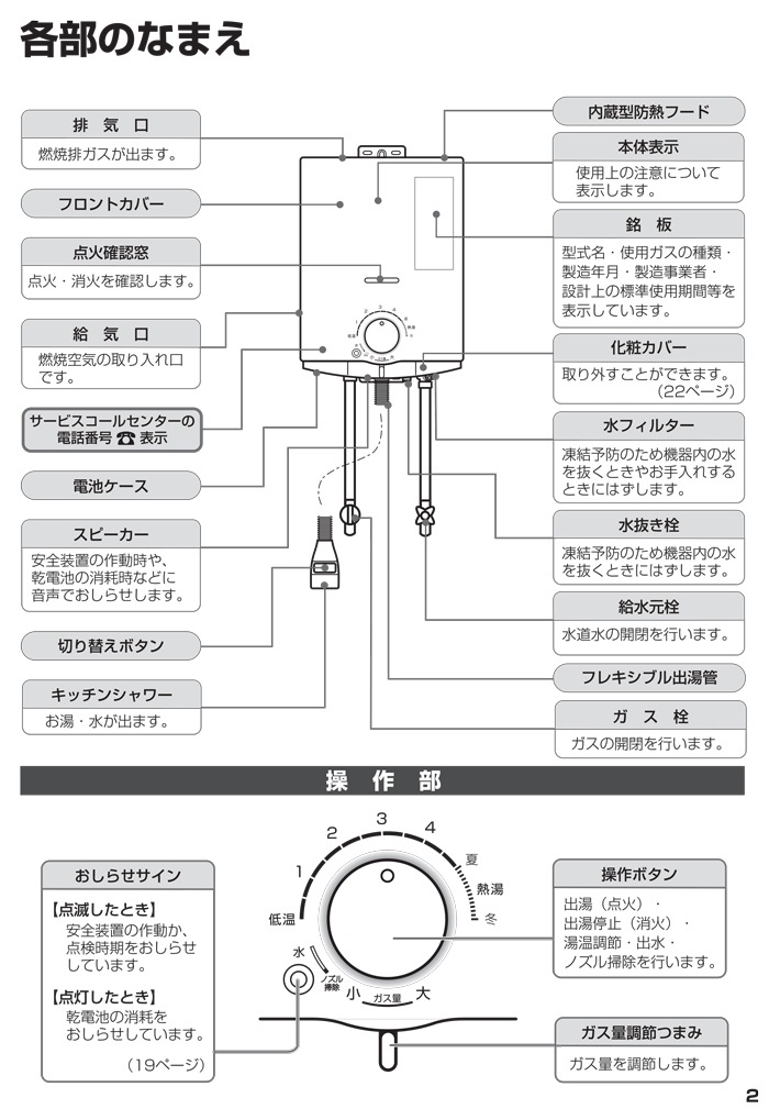 パロマ PH-5BNK-LP ガス小型湯沸器 元止め式 プロパンガス用 寒冷地用