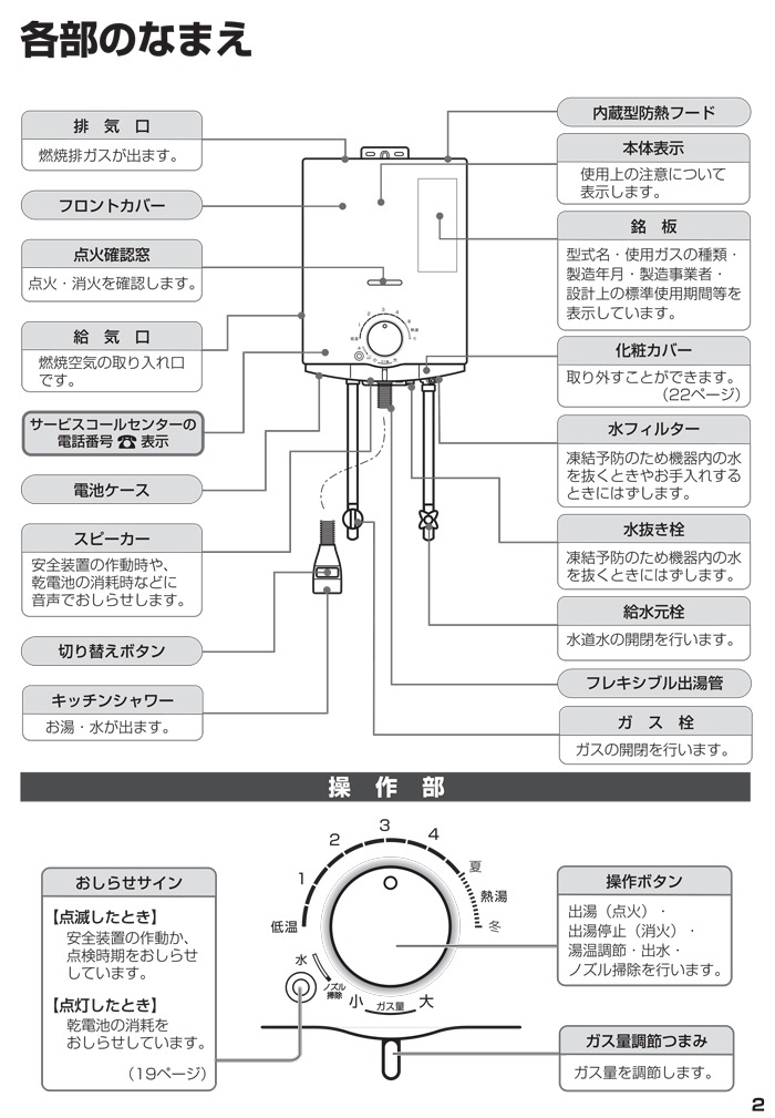 パロマ PH-5BN-13A ガス小型湯沸器 元止め式 都市ガス用 5号 一般地用