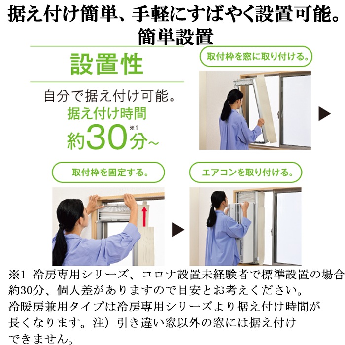 コロナ CWH-A1826R-W ウインドヒーポンリララ(ReLaLa) 冷暖房兼用