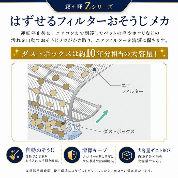 箱破損 袋破れあり 未使用) 三菱電機 MSZ-ZXV9026S-W ルームエアコン