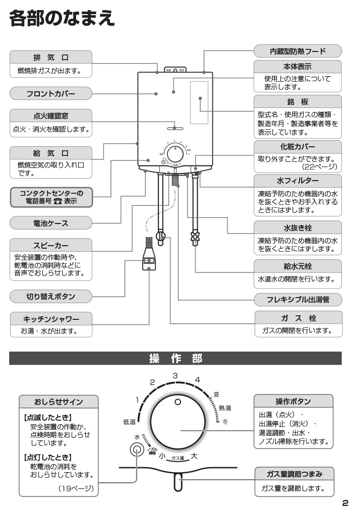 ノーリツ GQ-551MW-LP 台所専用 ガス瞬間小型湯沸器 プロパンガス用 5
