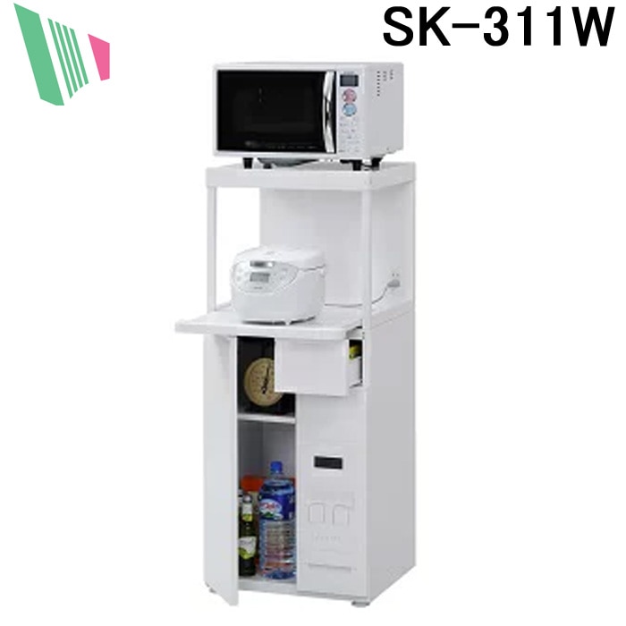 エムケー精工 SK-311W レンジ台 ファインキッチン (代引不可) ｜住設と