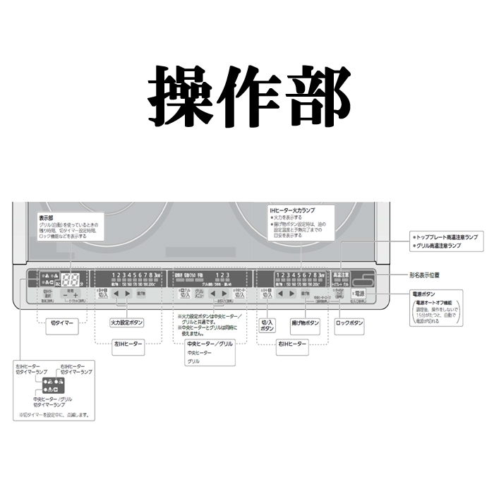 三菱 CS-G321M ビルトインIHクッキングヒーター 60cm幅 IH2口+ 三菱 CS-G321M ビルトインIHクッキングヒーター 60cm幅 IH2口+