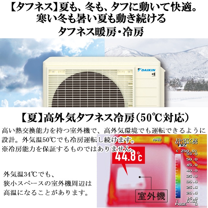 ダイキン工業 S225ATCS-W 壁掛形ルームエアコン CXシリーズ 6畳程度
