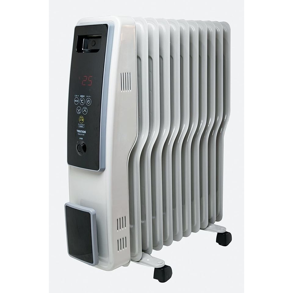 [新品]TEKNOS テクノス オイルヒーター TOH-D1101 [11枚フィン/デジタル表示]