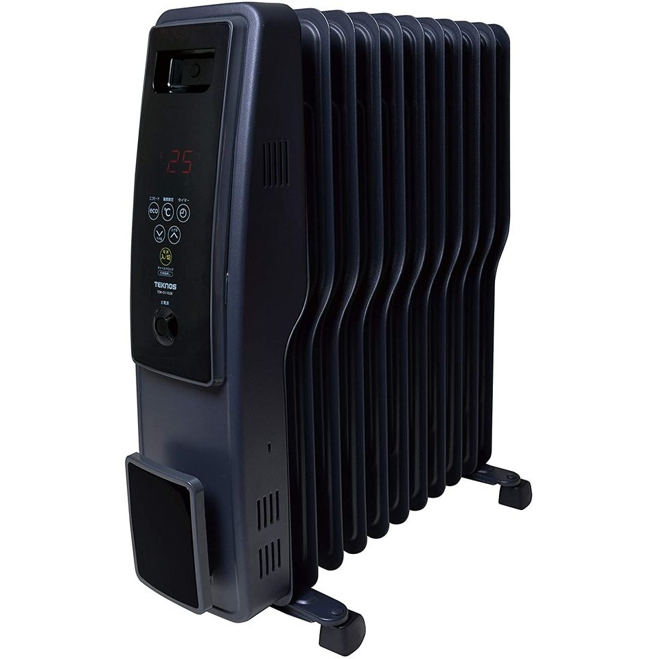 [新品]TEKNOS テクノス  オイルヒーター TOH-D1102K [11枚フィン/デジタル表示]