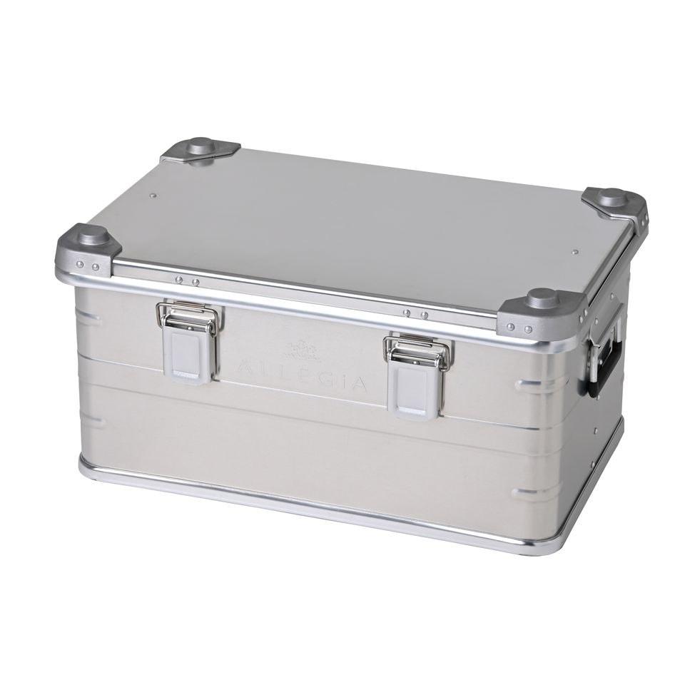 アルミ コンテナ ボックス 50L スタンド付 アルミ コンテナ ボックス 50L スタンド付 アルミ コンテナ ボックス