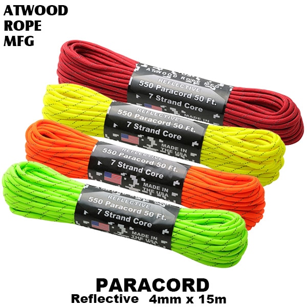 Atwood Rope MFG(���åȥ��åɥ�����) �ѥ饳���� ��ե쥯�ƥ���(4mm)