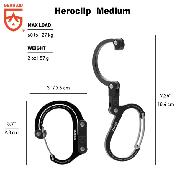 GEAR AID(ギアエイド) HEROCLIP MEDIUM (ヒーロークリップ ミディアム