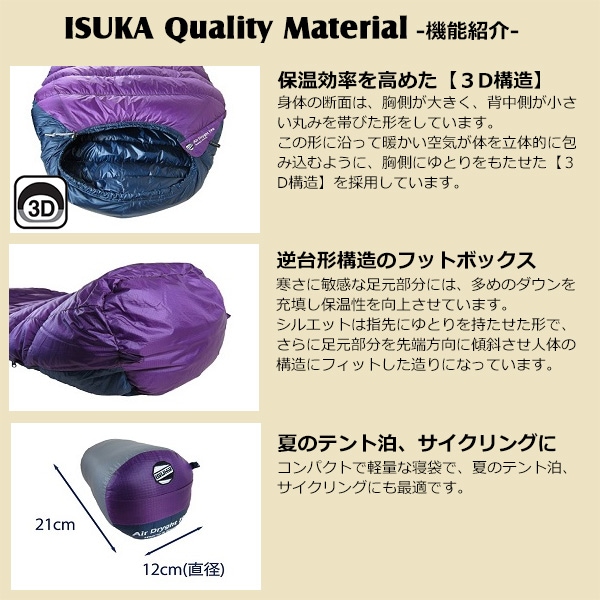 ISUKA(イスカ) Air Dryght 190 (エアドライト 190