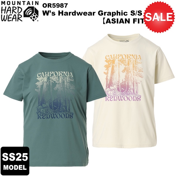 ��30%OFF��MOUNTAIN HARDWEAR(�ޥ���ƥ�ϡ��ɥ�����) ��2025�ղƥ�ǥ�ۥ������ �ϡ��ɥ������������硼�ȥ��꡼�� T��ASIAN FIT�� OR5987