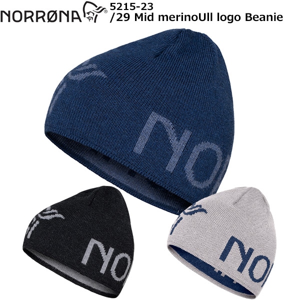 NORRONA(�Υ�����) /29 Mid merinoUll logo Beanie 5215-23