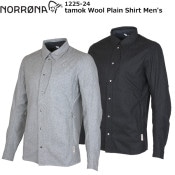 NORRONA(Υ) tamok Wool Plain Shirt Men's 1225-24