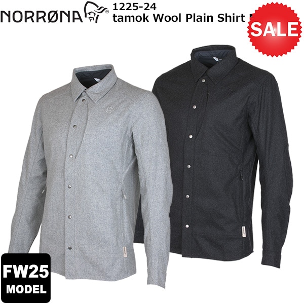��20%OFF��NORRONA(�Υ�����) ��2025-26���ߥ�ǥ��tamok Wool Plain Shirt Men's 1225-24