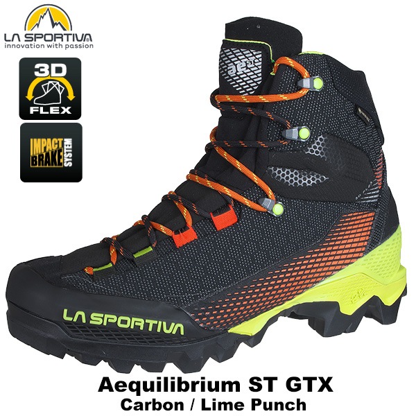 SPORTIVA(���ݥ�ƥ���) Aequilibrium ST GTX (��������ӥ��� ST GTX) Carbon/Lime Punch