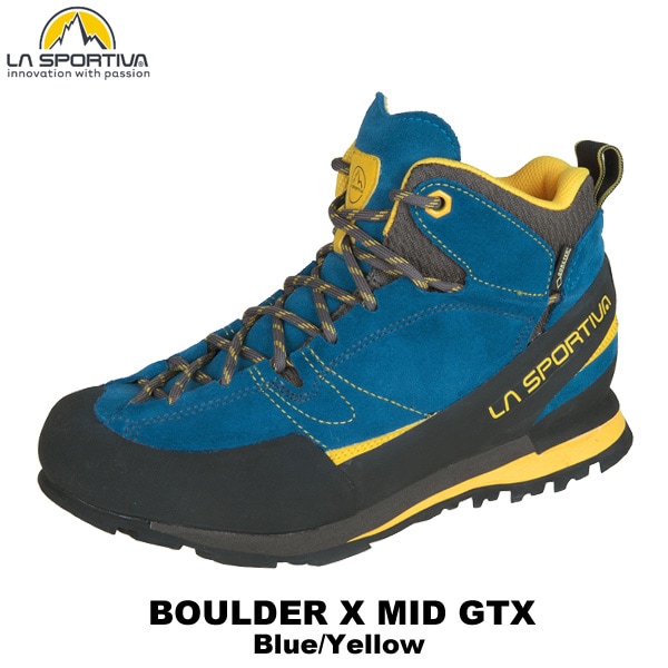 SPORTIVA(���ݥ�ƥ���) Boulder X MID GTX(�ܥ�������å����ߥå� GTX) Blue/Yellow