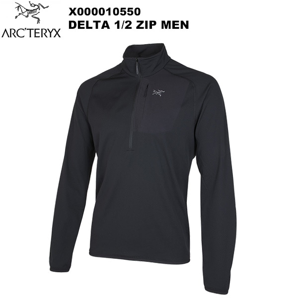 (取寄) アークテリクス メンズ デルタ 1/2 ジップ Arc'teryx men Delta 1/2 Zip Solitude/Void ARC'TERYX(アークテリクス) Delta 1/2 Zip Men's(デルタ ハーフジップ