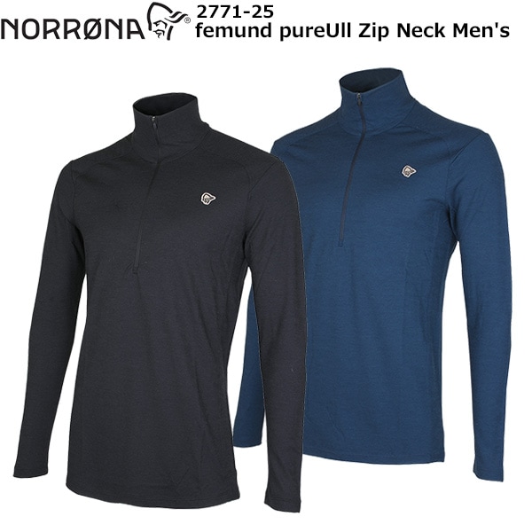 NORRONA(Υ) femund pureUll Zip Neck Men's 2771-25
