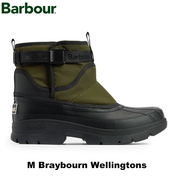 BARBOURブーツ Barbour(バブアー) Men's Braybourn ウェリントン ブーツ (Olive/Black