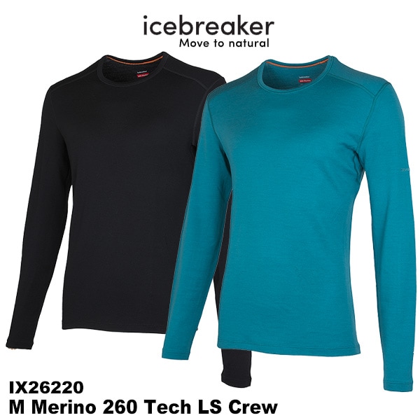 icebreaker(�������֥졼����) M 260 Tech LS Crew (���260�ƥå����󥰥��꡼��)
