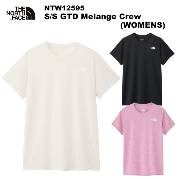 THE NORTH FACE(�Ρ����ե�����) S/S GTD Melange Crew(WOMENS)(���硼�ȥ��꡼��GTD���󥸥��롼) NTW12595