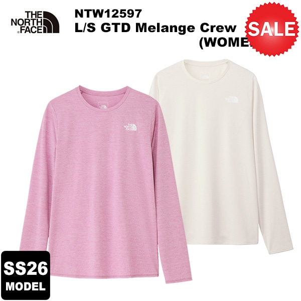 ��30%OFF��THE NORTH FACE(�Ρ����ե�����) ��2026�ղƥ�ǥ��L/S GTD Melange Crew(WOMENS)(���󥰥��꡼��GTD���󥸥��롼) NTW12597