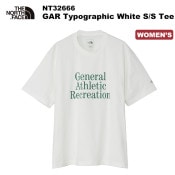 THE NORTH FACE(�Ρ����ե�����) GAR Typographic White S/S Tee(GAR�����ܥ���ե��å��ۥ磻�ȥ��硼�ȥ��꡼�֥ƥ�) NT32666 �ڥ�����󥺥�������