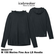 icebreaker(�������֥졼����) M 150 MerinoFine Ace LS Hoodie (150���Υե����󥨡��� LS�ա��ǥ���)