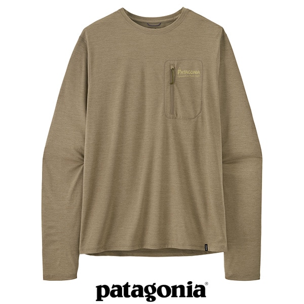 patagonia(�ѥ����˥�) M's Capilene Cool Sun Shirt -Water People Banner- (���󥰥��꡼�֡�����ץ꡼�󡦥����롦���󡦥���ġ��������������ԡ��ץ롦�Хʡ�)