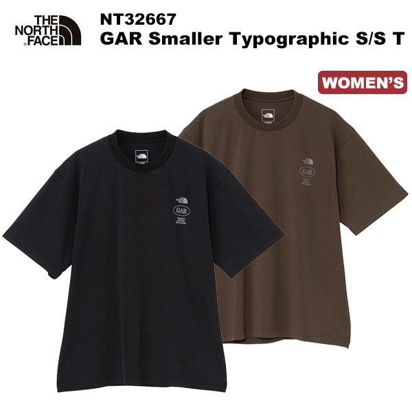 THE NORTH FACE(�Ρ����ե�����) GAR Smaller Typographic S/S Tee(GAR���⡼�顼�����ܥ���ե��å����硼�ȥ��꡼�֥ƥ�) NT32667 �ڥ�����󥺥�������