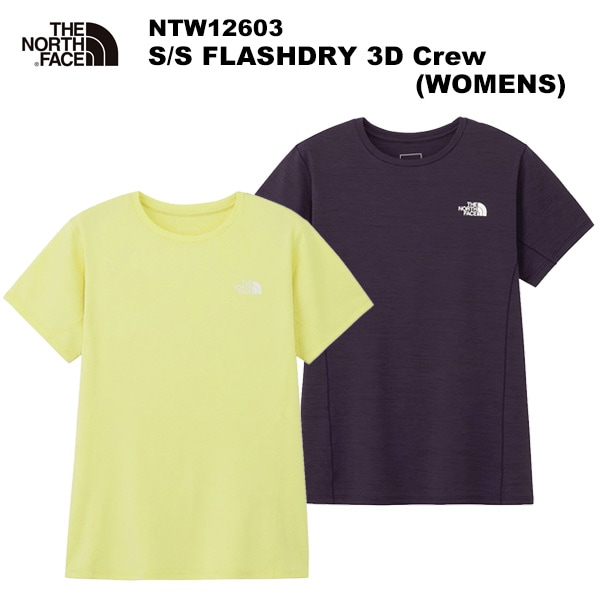 THE NORTH FACE(�Ρ����ե�����) S/S FLASHDRY 3D Crew(WOMENS)(���硼�ȥ��꡼�֥ե�å���ɥ饤���꡼�ǥ������롼) NTW12603