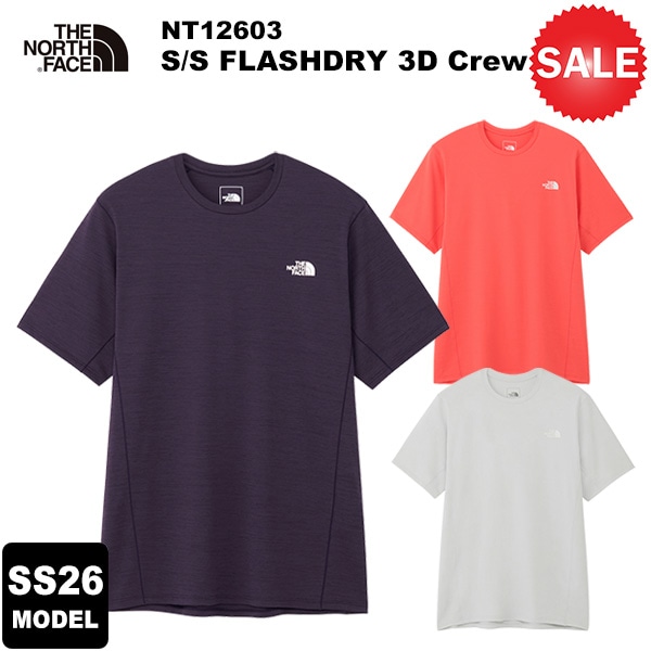 ��30%OFF��THE NORTH FACE(�Ρ����ե�����) ��2026�ղƥ�ǥ��S/S FLASHDRY 3D Crew(���硼�ȥ��꡼�֥ե�å���ɥ饤���꡼�ǥ������롼) NT12603