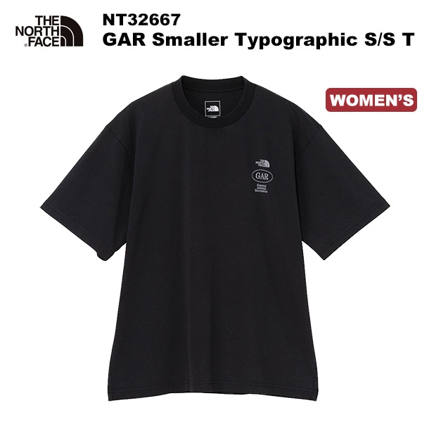 THE NORTH FACE(�Ρ����ե�����) GAR Smaller Typographic S/S Tee(GAR���⡼�顼�����ܥ���ե��å����硼�ȥ��꡼�֥ƥ�) NT32667 �ڥ�����󥺥�������