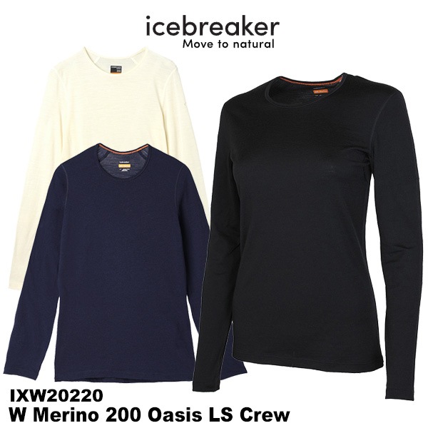icebreaker(アイスブレーカー) W 200 Oasis LS Crew (200オアシス