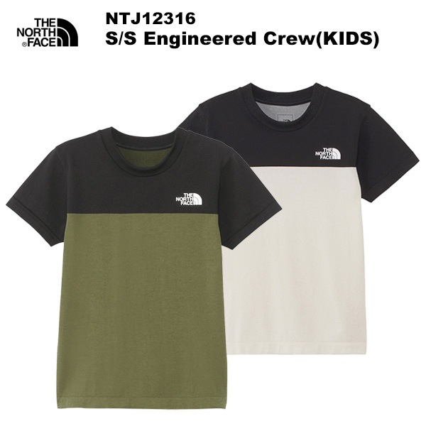 ��30%OFF��THE NORTH FACE(�Ρ����ե�����) ��2024�ղƥ�ǥ��S/S Engineered Crew(KIDS)(���硼�ȥ��꡼�֥��󥸥˥����ɥ��롼 ���å�) NTJ12316