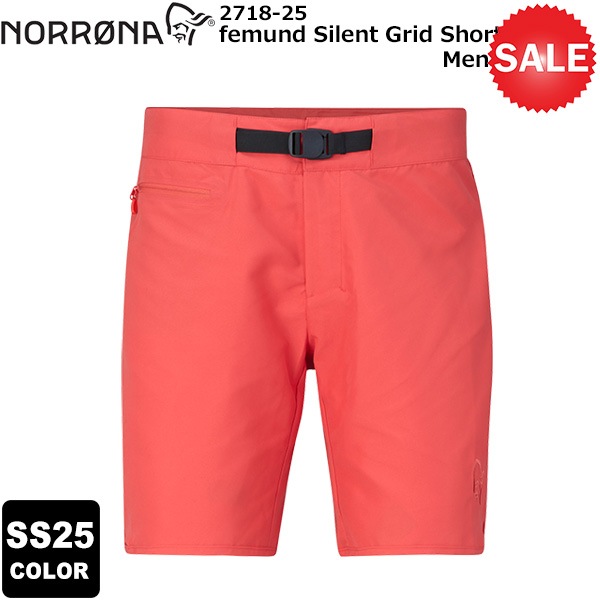 ��20%OFF��NORRONA(�Υ�����) ��2025�ղƥ��顼��femund Silent Grid Shorts Men's 2718-25