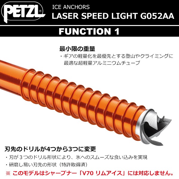 PETZL(�ڥĥ�) �졼�������ԡ��ɥ饤�� 13cm G052AA00