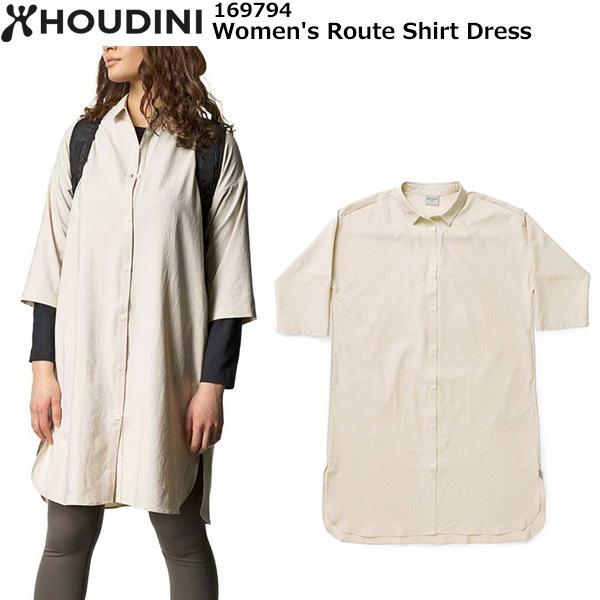 20%OFFHOUDINI(աǥ) 2025ղƥǥWomen's Route Shirt Dress 169794