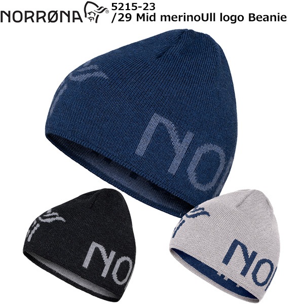 NORRONA(�Υ�����) /29 Mid merinoUll logo Beanie 5215-23