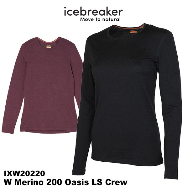 icebreaker(�������֥졼����) W 200 Oasis LS Crew (200�����������󥰥��꡼�֥��롼)